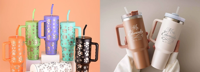 Screen printed tumbler